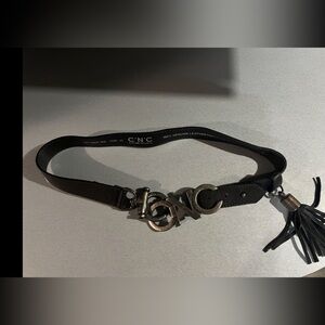 Authentic Costume National MWT Leather Belt Size 80